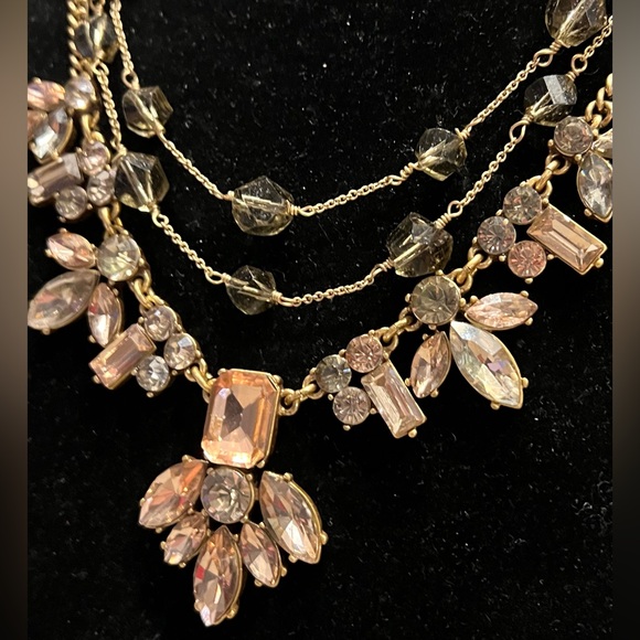 JCREW & BR STUNNING RHINESTONE BEADED NECKLACE SET -STUNNING - Picture 3 of 14